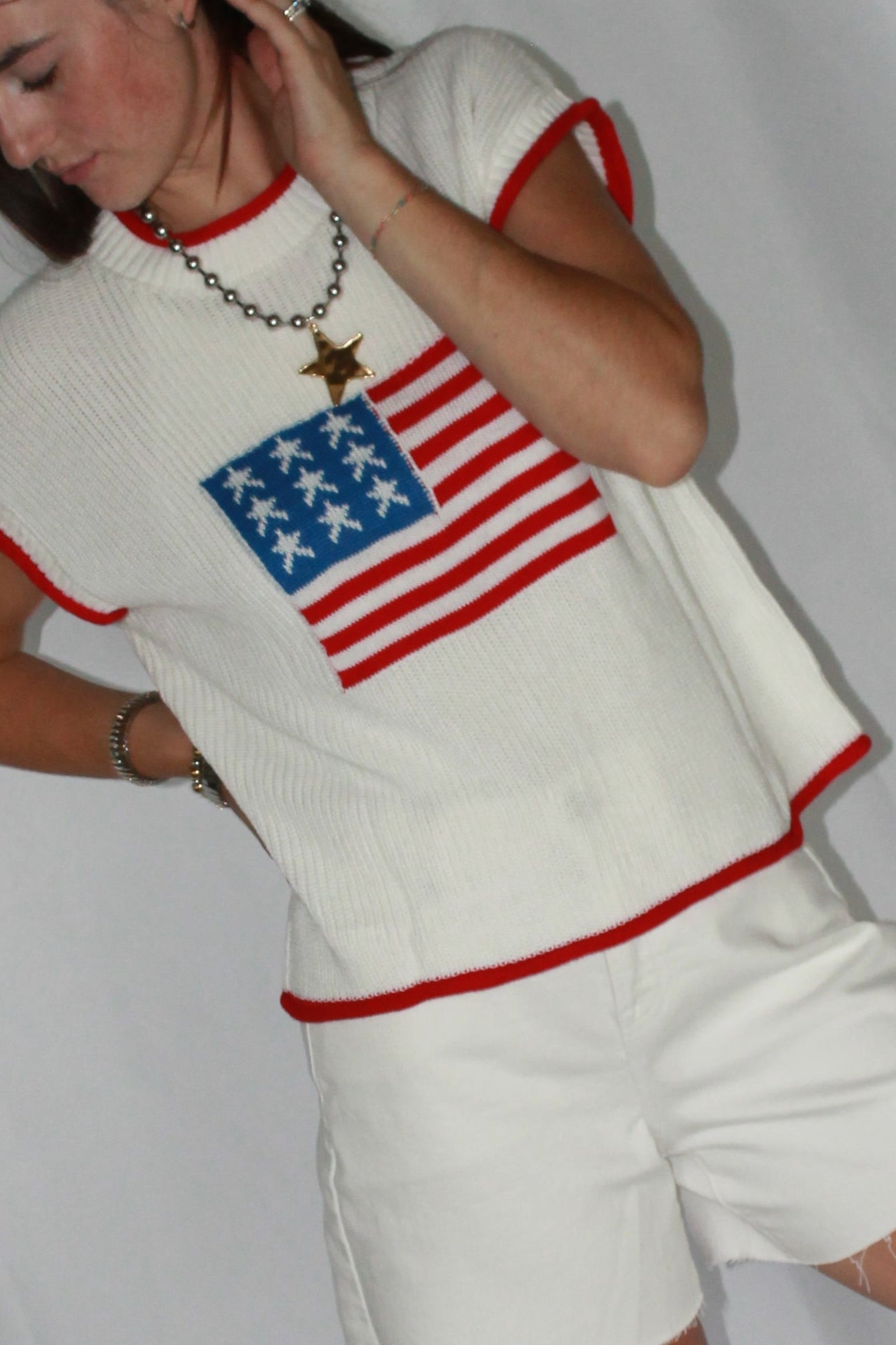 Old Glory Ringer Sweater