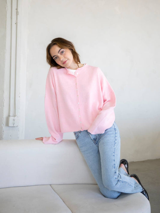 Piper Cardigan (pink)