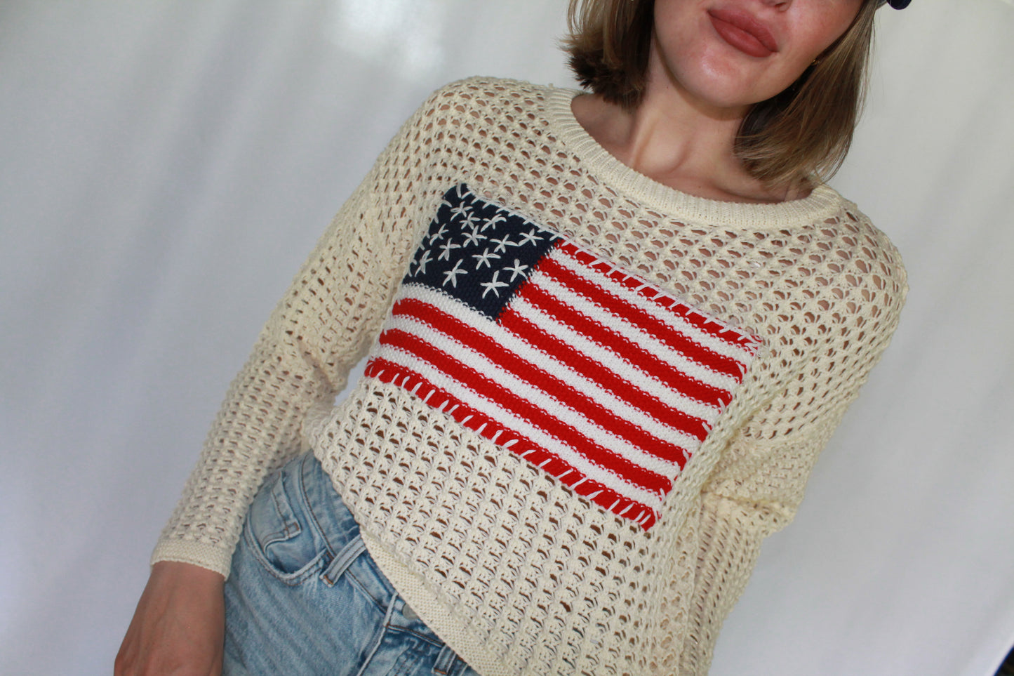 Freedom Dream Open-Knit Sweater
