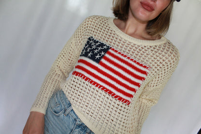 Freedom Dream Open-Knit Sweater
