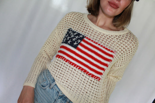 Freedom Dream Open-Knit Sweater