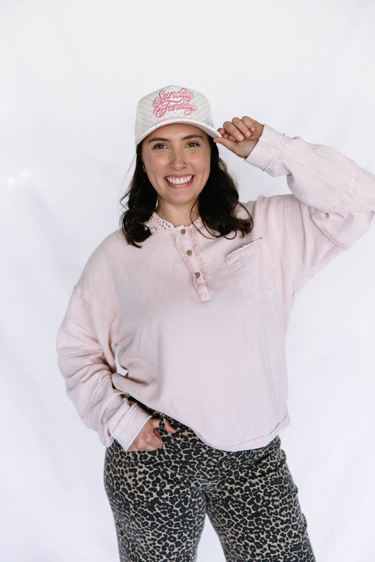 Pretty in Pink Pullover