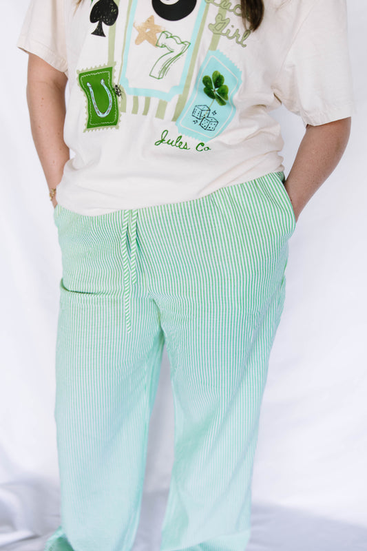 Sunday Best Stripes (Wide Leg Pants)