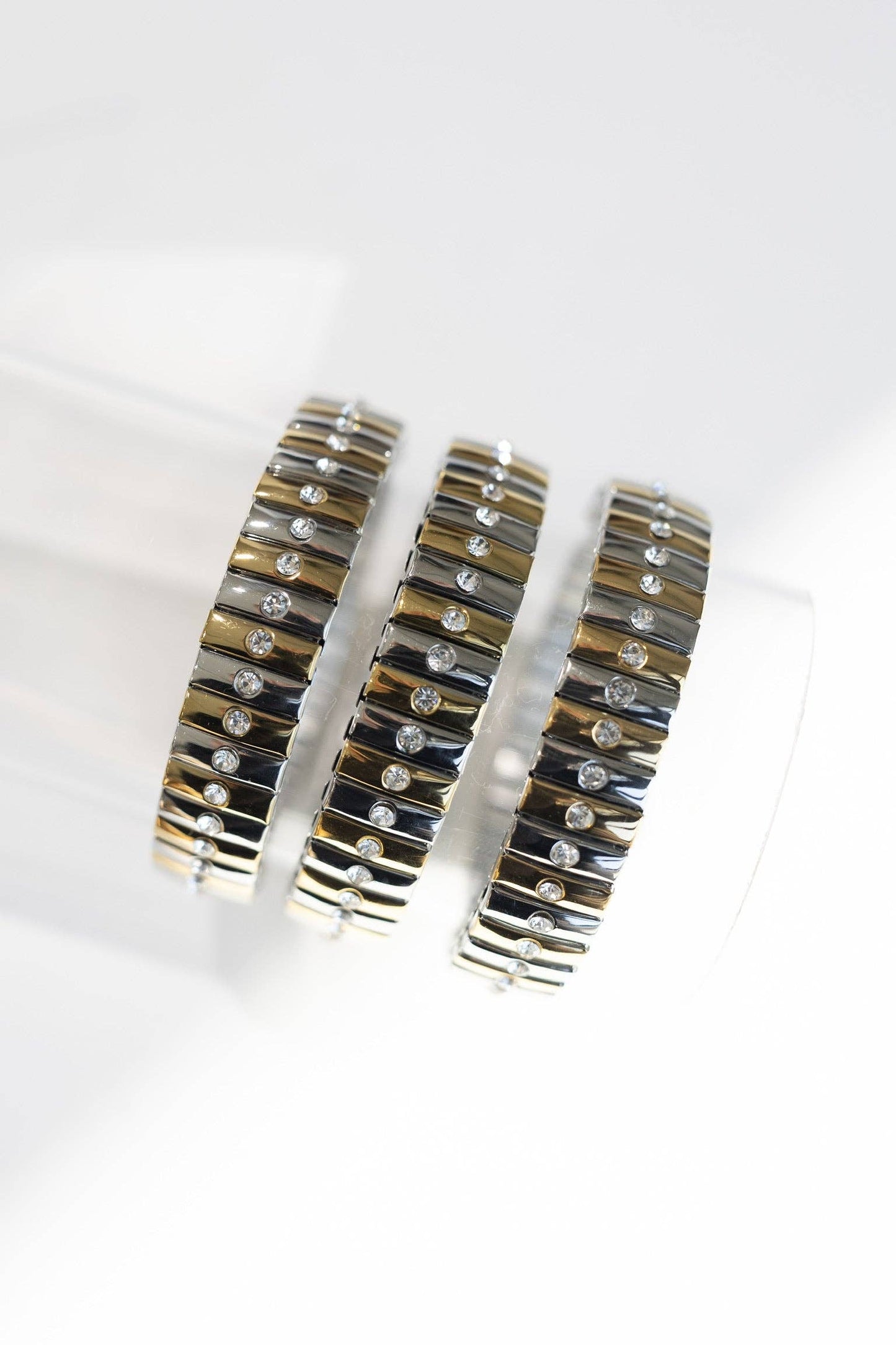 The Luxe Link Bracelet - Tiny Mixed Metals: GOLD