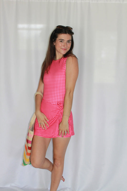 The Poppy Gingham Mini Dress
