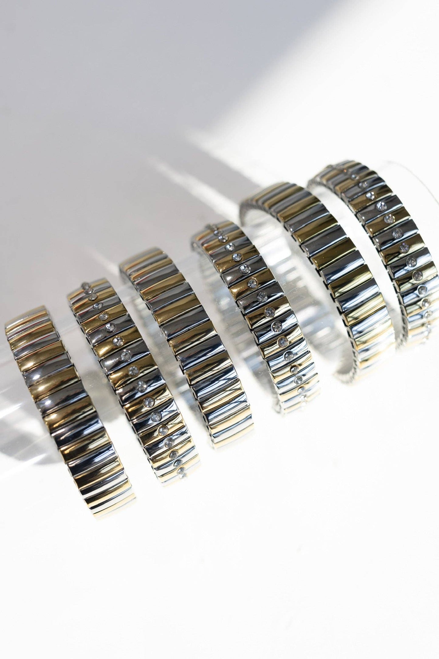 The Luxe Link Bracelet - Tiny Mixed Metals: GOLD
