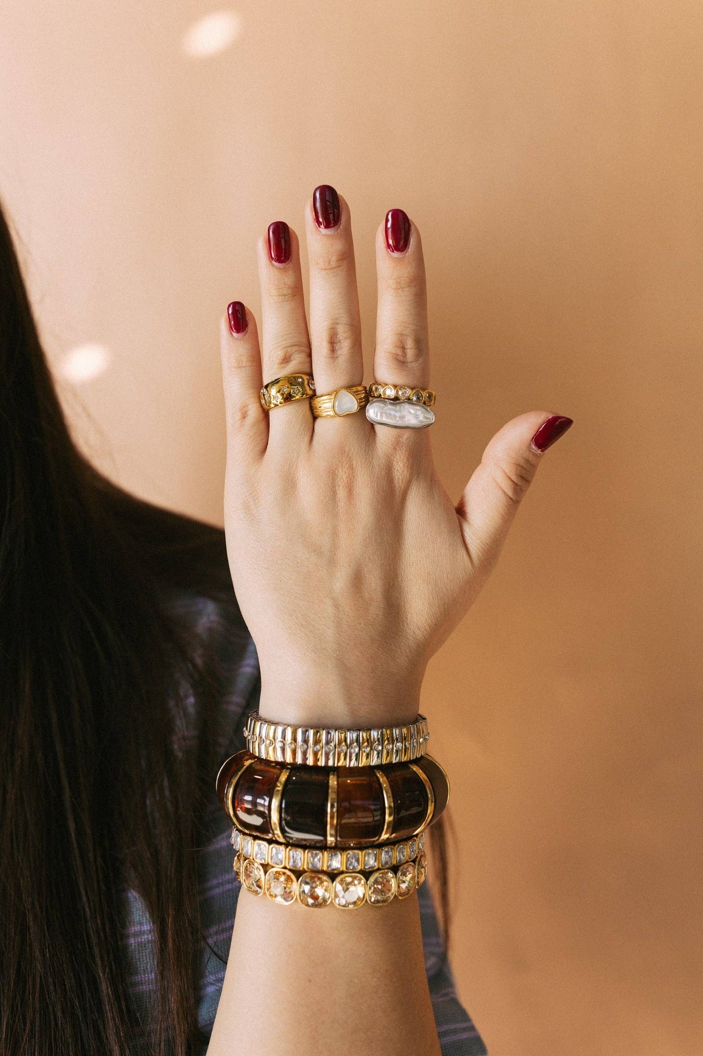 The Luxe Link Bracelet - Tiny Mixed Metals: GOLD