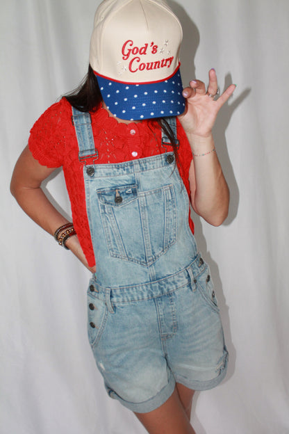 Independence Cuffed Overalls