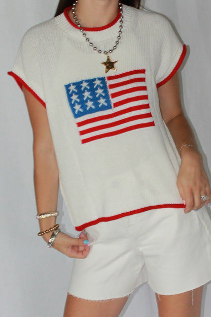 Old Glory Ringer Sweater