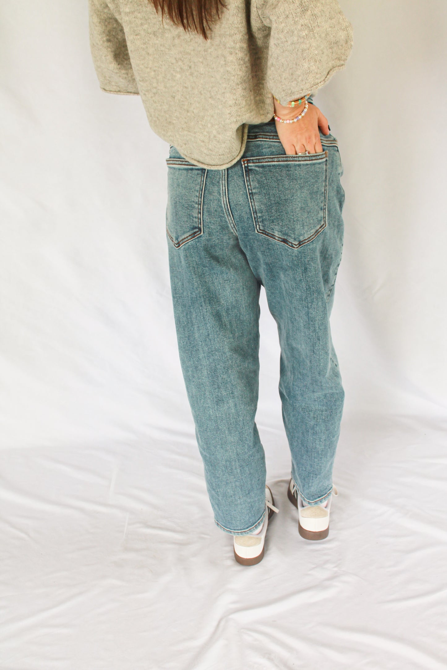 The Mama Movement Barrel Jean