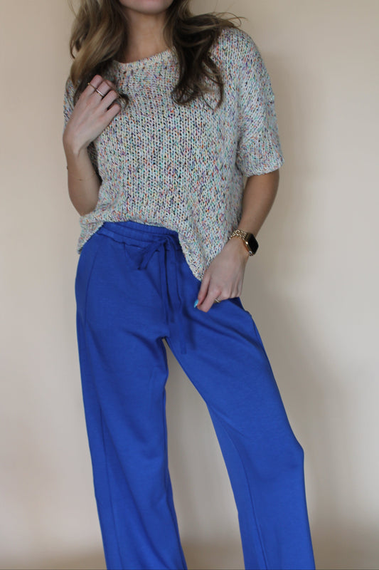 Sapphire Lounge Wide-Leg Pants