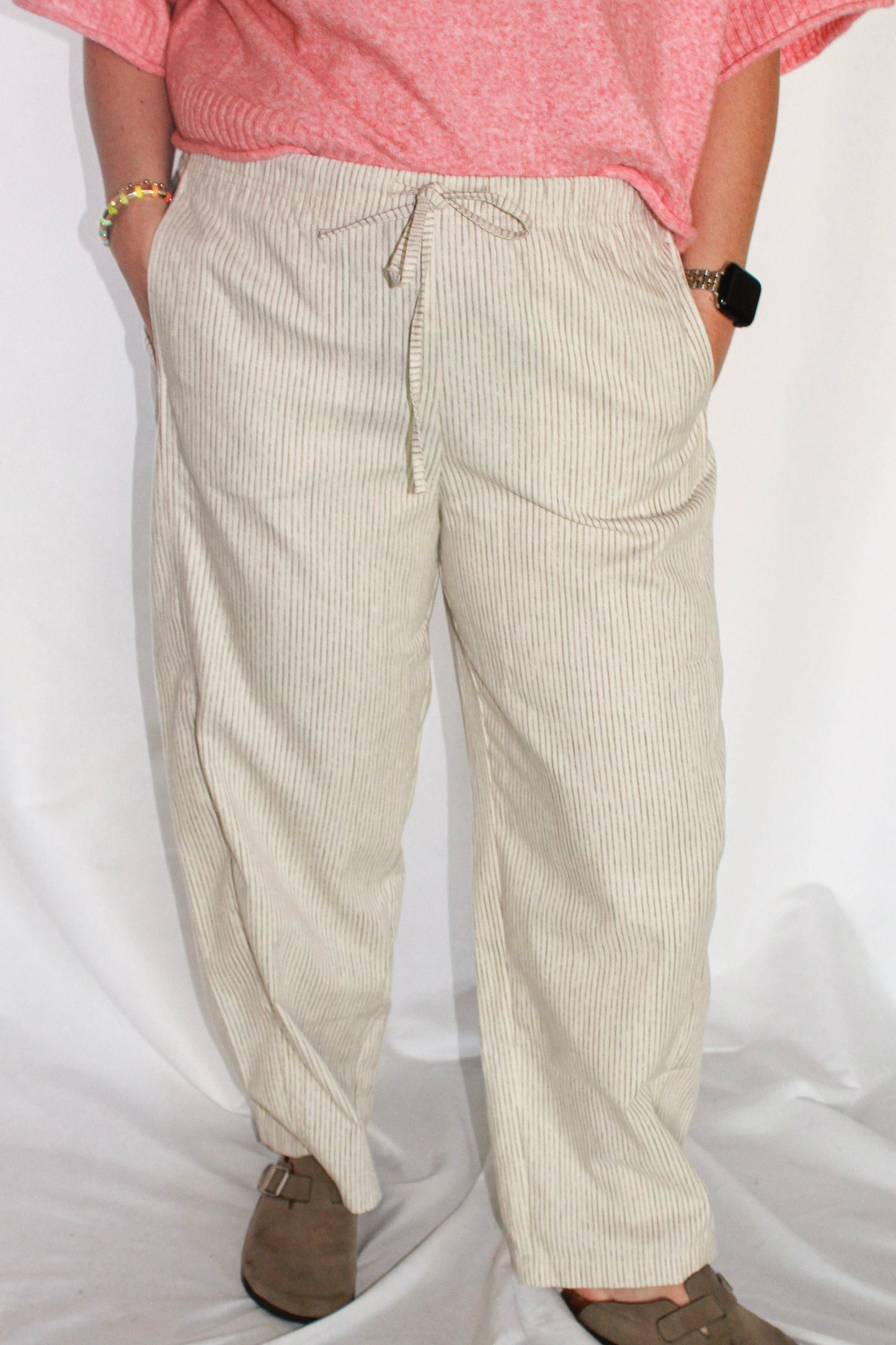 The Sidewalk Stripe Wide-Leg